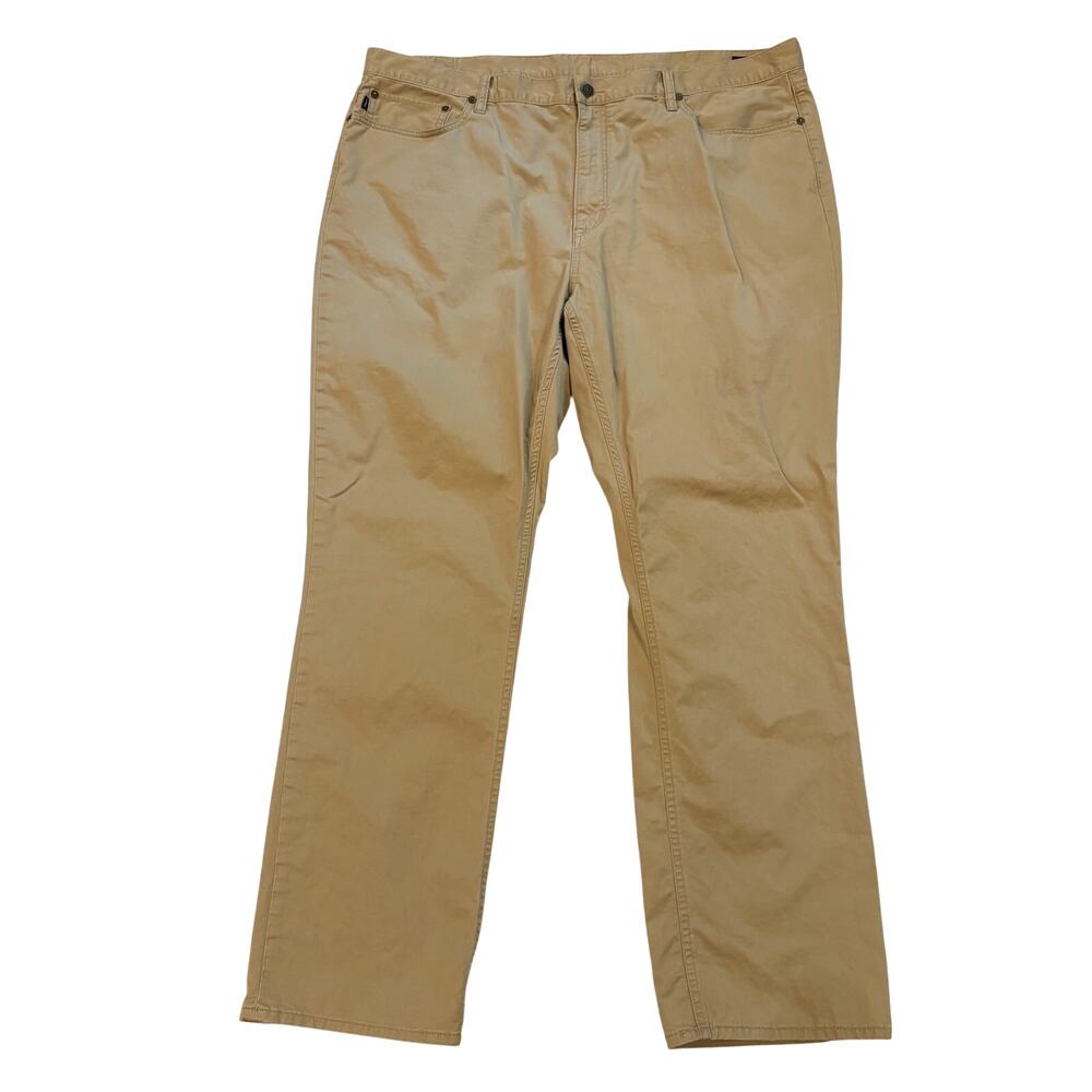 Polo Ralph Lauren Jeans Mens 42x32 Beige Classic Fit Stretch Lightweight Preppy